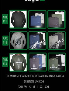 Remeras masculinas por mayor