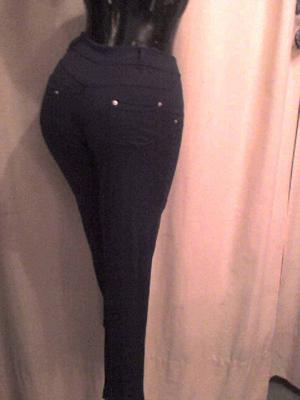 CALZA DE LYCRA CON CORTE DE JEANS TODOS LOS TALLES