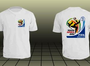 Remeras y Camisetas del Mundial Sudafrica 2010 Logos Oficiales en la Feria La Salada