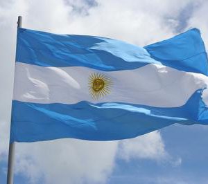 Banderas de la Argentina en Lana Tela para Alentar a la Selecciona Nacional en el Mundial