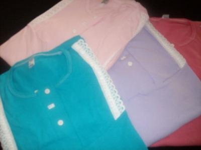 Camisones Talles Especiales 60 Puro Algodon Mayorista de Fabrica Puntilla en Cartera Surtidos
