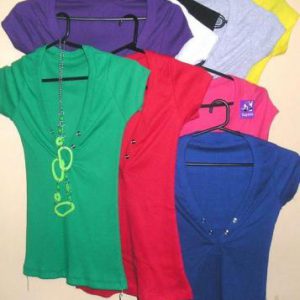 Camisetas en Morley por Mayor con Aplique Delicado Manga Larga Talles Especiales