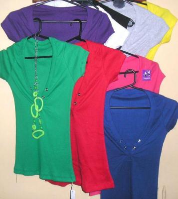 Camisetas en Morley por Mayor con Aplique Delicado Manga Larga Talles Especiales
