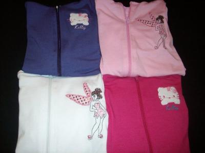 Camperitas Para Nenas $20 Modal con Lycra al Por Mayor Fabricante Bordado de Kitty o Campanita