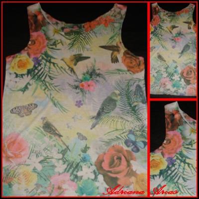 Musculosas Sublimadas Vestidos Estampados Talles Especiales Venta Mayorista de Fabrica