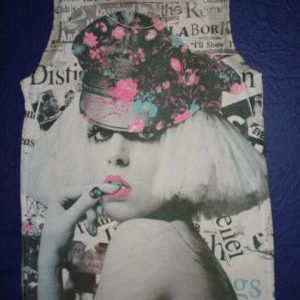 Ropa de Lady Gaga Musculosas Sublimadas Estrellas de Musica Talles Especiales Originales