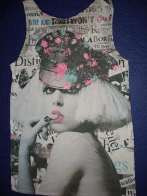 Ropa de Lady Gaga Musculosas Sublimadas Estrellas de Musica Talles Especiales Originales