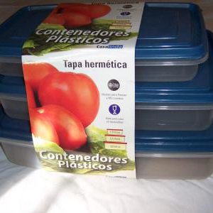 set de 3 recipientes herméticos