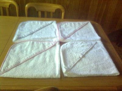 toallas y toallones de bebe con capucha