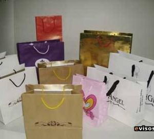 Fabrica de Bolsas para Boutique de Cartulina y Papel Logo Plastificadas Cintas