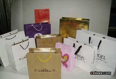 Fabrica de Bolsas para Boutique de Cartulina y Papel Logo Plastificadas Cintas