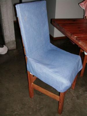 Cubre Sillas Jeans Largos Cortinas Primera Calidad Formales Proteccion Total