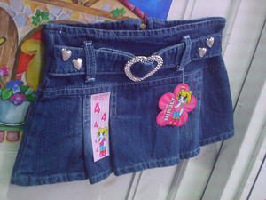 Liquidamos Polleras de Nenas Tipo Globo Jeans Elastizados Fabrica Moda Infantil