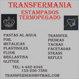 TRANSFERS TERMOPEGADO DE PIEDRAS TACHAS