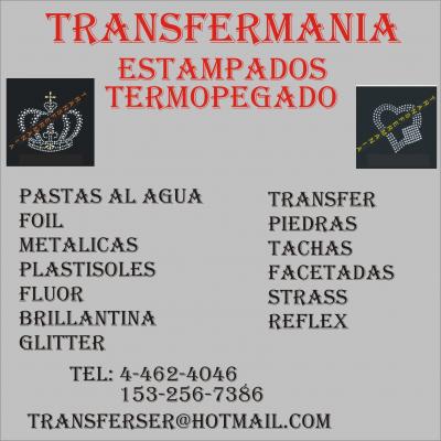 TRANSFERS TERMOPEGADO DE PIEDRAS TACHAS