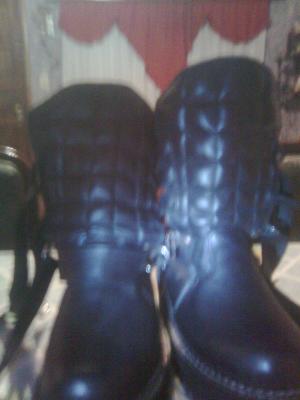 Botas rokceras de cuero puro