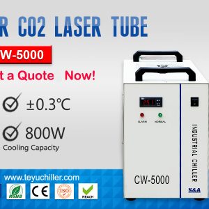 Enfriador de agua industrial pequeño CW-5000
