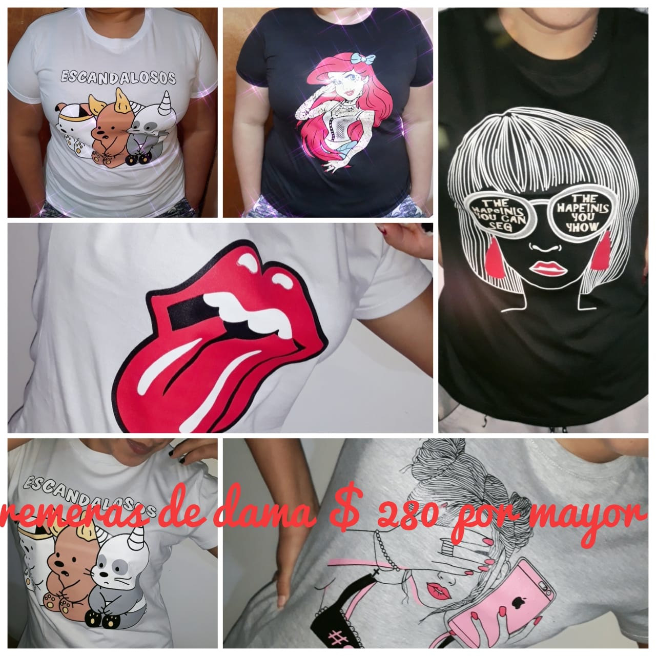 remeras de dama talle únicos que seden del 2 al 4 - Imagen 2