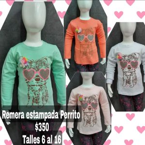 Remeras de nena